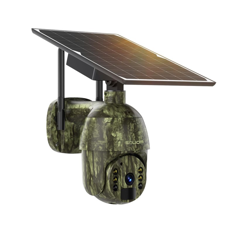 S600 4G LTE Cellular Security Cameras Wireless Outdoor, Solar Security Camera...