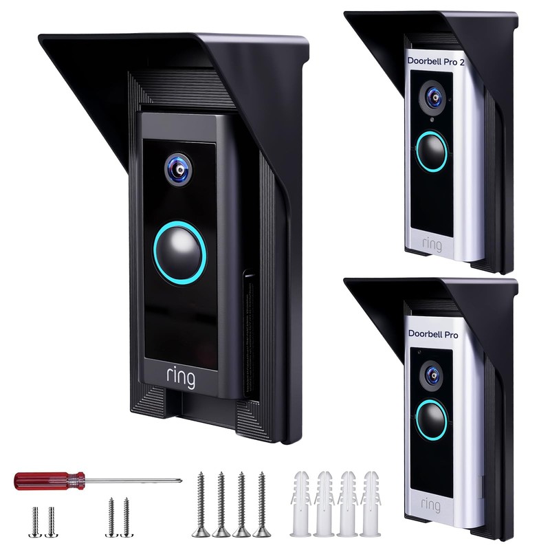 Doorbell Rain Anti-Glare Cover Compatible with Ring Video Doorbell Pro/Pro 2/…