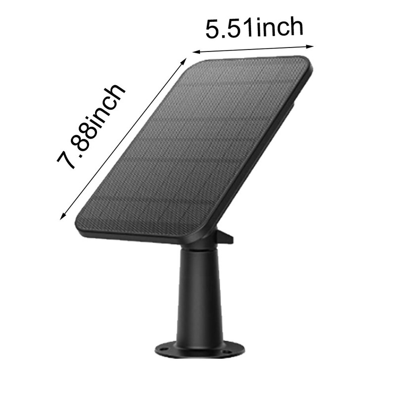 4W 5V Solar Panel Compatible for Eufy Eufycam Cam E/2C/E/2 Pro with Power Cable gallery
