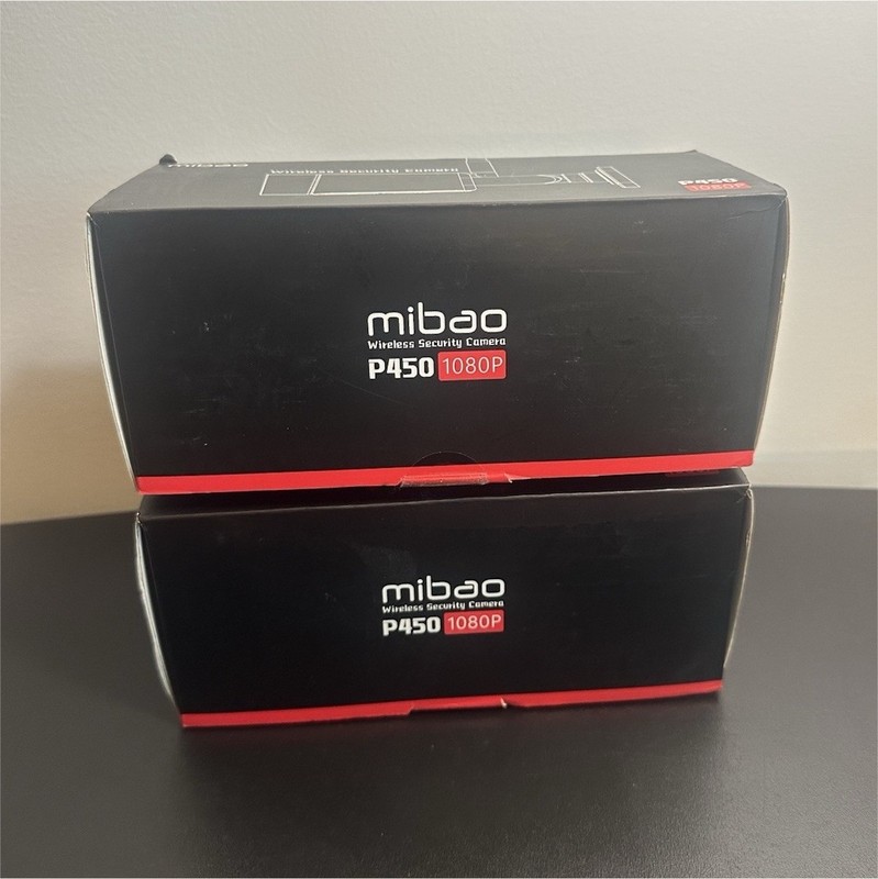 2-Pack MIBAO P450 Wireless Surveillance Cameras, Night Vision, WIFI, Alexa