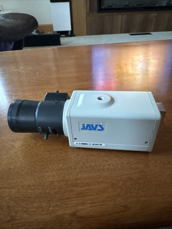 JAVS CCTV Camera JAV-JC11N Untested With Lens Fuji on YV10x5B-2 1:1.3/5-50mm