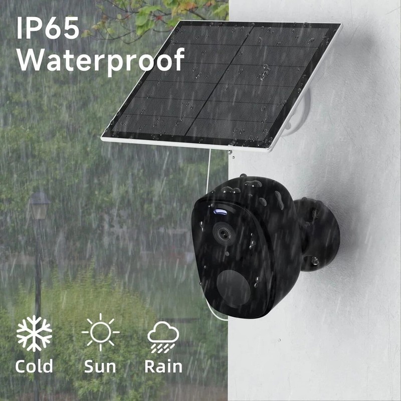 2pc Solar Security Cameras Wireless Outdoor, 2K Battery Powered Security Camera gallery