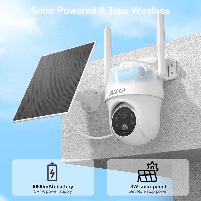 4G LTE Cellular Solar Battery Power Security Camera Wireless Outdoor w/ Sim Card gallery