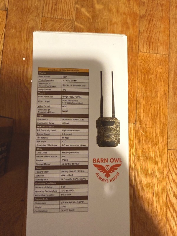 Barn Owl Tech RangeCam 4G Essentials + Premium Solar Bundle gallery