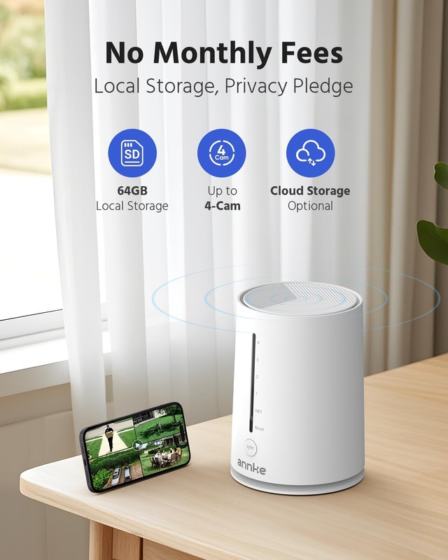 2.5K Wireless Security Camera Outdoor, 2-Cam Home Solar Camera System gallery