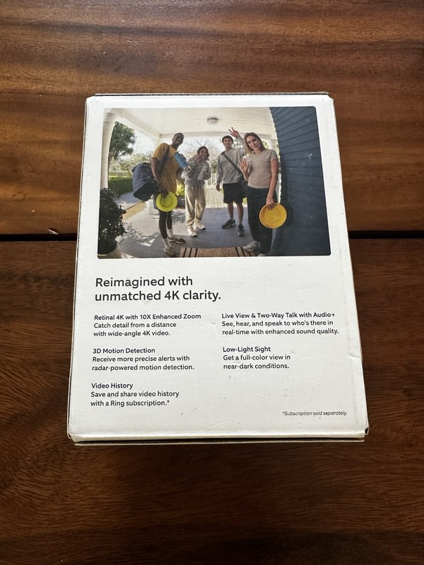 New Sealed Ring Wired Doorbell Pro (3rd Gen) Retinal 4K ultra-clear video 10x Z gallery