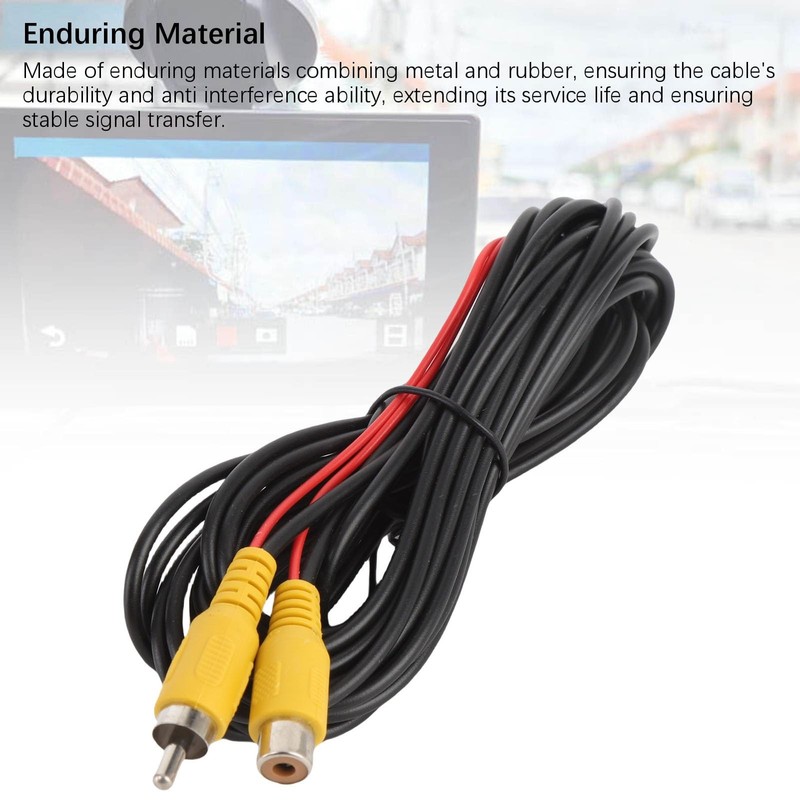 6M Backup Camera Video Extension Cable Detection Wire Car Reverse Rear Supply gallery