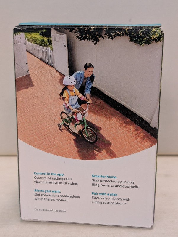 Ring Outdoor Cam Plus | Battery | Video + Ring Vision | White | New In Box gallery