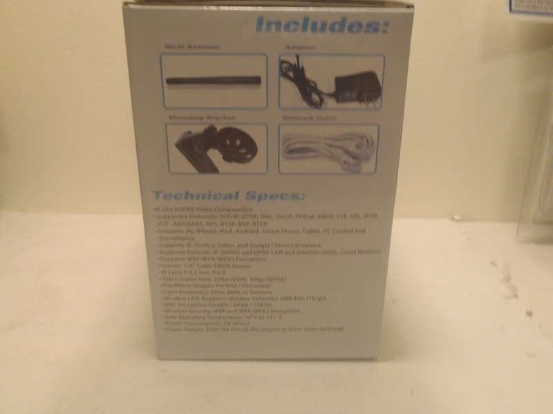 Pyle Wireless Outdoor IP Camera, P2P Network, Image Capture, Video,Built-In Mic gallery