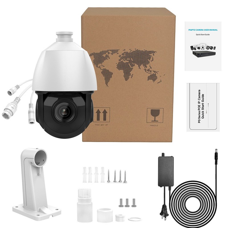 Vikylin 4K 8MP 25x Optical Zoom IP PTZ Camera Auto Tracking IR100M Mic POE CCTV gallery