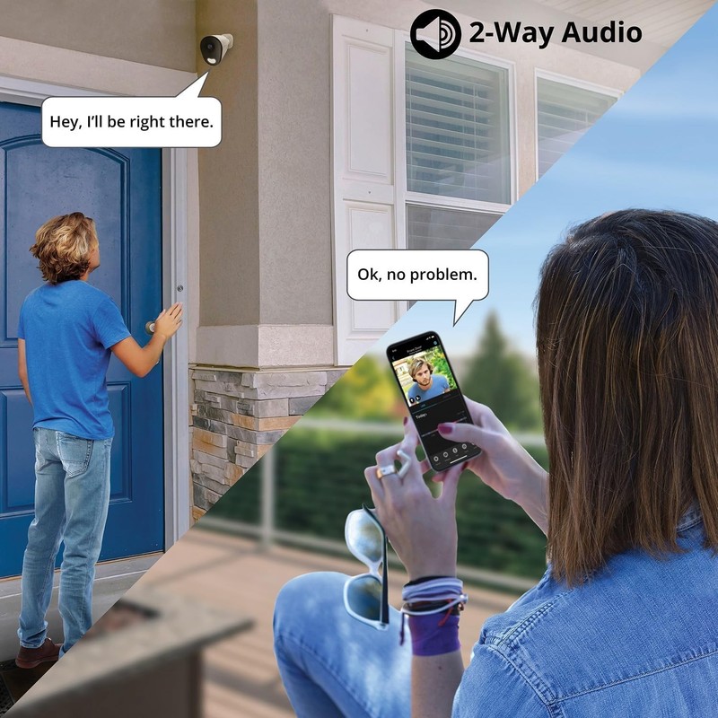 Adjustable 2K HD Wireless Camera with Smart Alerts for Indoor/Outdoor Security gallery