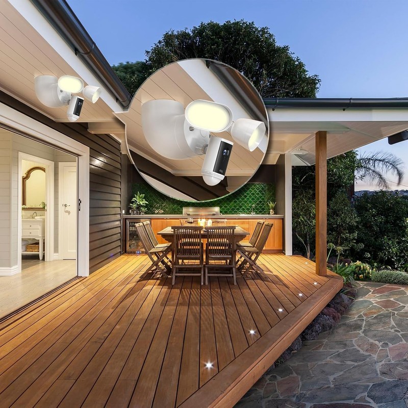 Compact Eave Mount for Ring Floodlight Cam & Blink - Weather-Resistant Security gallery