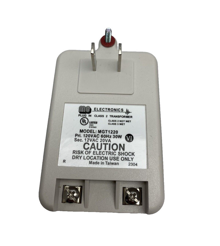 Lot Of 3, MGT-1220 MG Electronics Class 2, Transformer W/LED Indicator, 12 Volt gallery