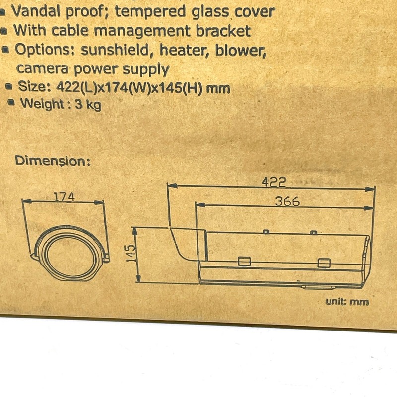Messoa SAH725 Security Camera w/ Side Opening Aluminum IP67 Vandal Proof Housing gallery