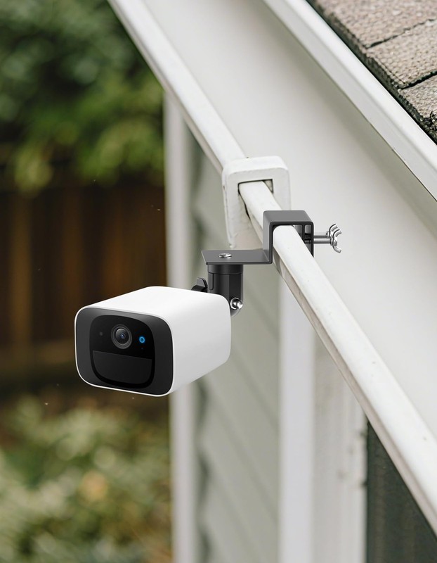 Gutter Mount Compatible with EU fy Security SoloCam S220/C210, EU fyCam 2C/2C... gallery