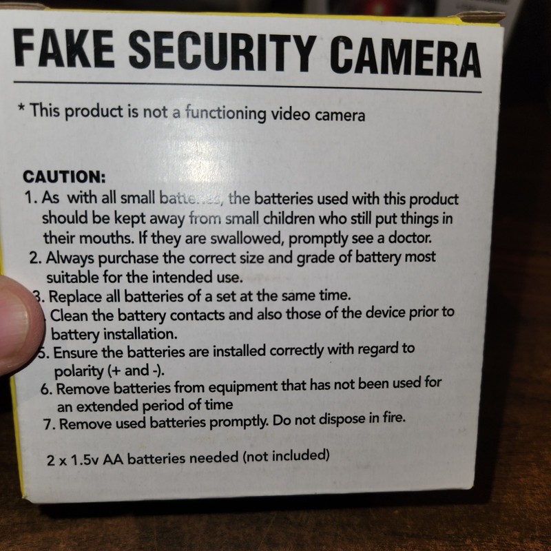 Fake Security Camera Realistic appearance No WIRING NECESSARY Easy Installation gallery