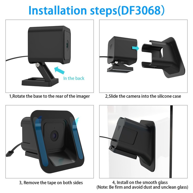 oioaahkeo Angled Window Mount for Wyze Cam V4, 20 Degrees Tilted (Up/Down/Rig... gallery