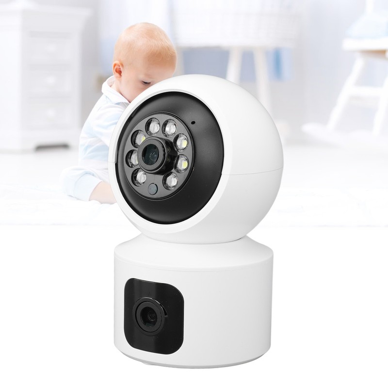 Indoor Security Camera 2160x1920 Dual Lens 2 Way Talk Night 360 Degree gallery