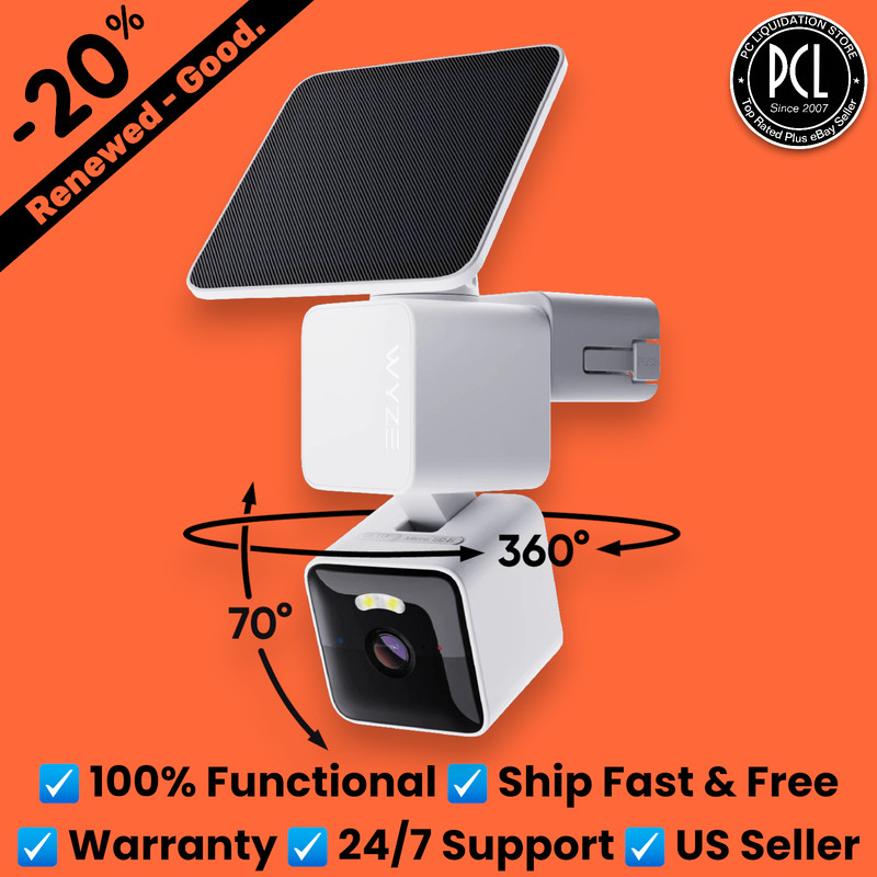 ✅ Wyze Solar Battery Camera 2K HD Smart Home Security 360 IP65 ✅