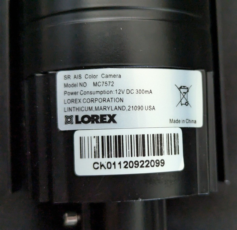 Lot 3 Lorex Security Cameras (2x MC6996, 1x MC7572) UNTESTED AS IS gallery