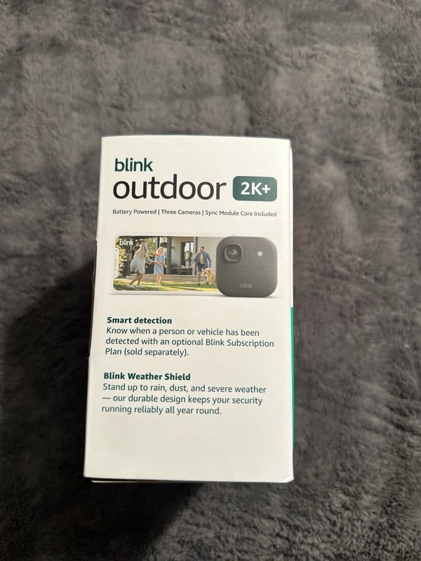 Blink Outdoor 2K+ 3-Camera Battery Wireless Kit w/ Sync Module, 2K Wi-Fi gallery