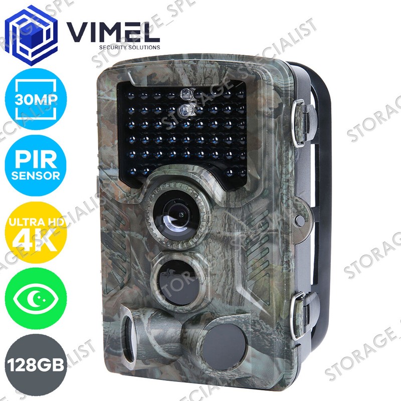 Professional Wildlife 128GB Trail Hunting Camera ULTRA HD 4K 32MP Image Sensor