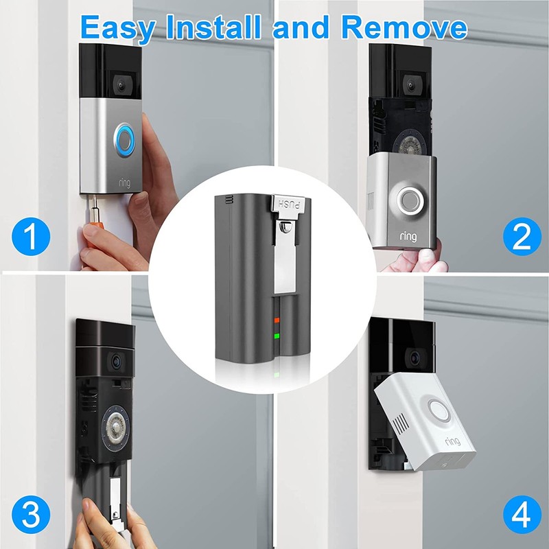 Replacement Battery Quick Release For Ring Video Doorbell 2 Spotlight Camera gallery
