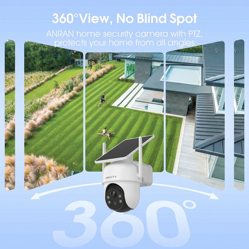 Refurbished Wireless Solar Security Camera System Outdoor WiFi Pan/Tilt 10CH NVR gallery