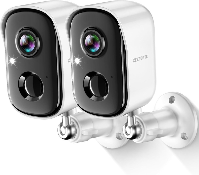 Security Cameras Wireless Outdoor, 2K Color Night Vision AI Motion Detection …