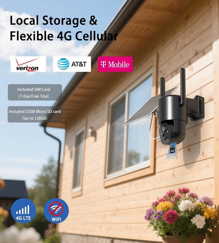 All-in-One 4G LTE Outdoor Camera – 360° Coverage, Solar-Powered & Waterproof gallery