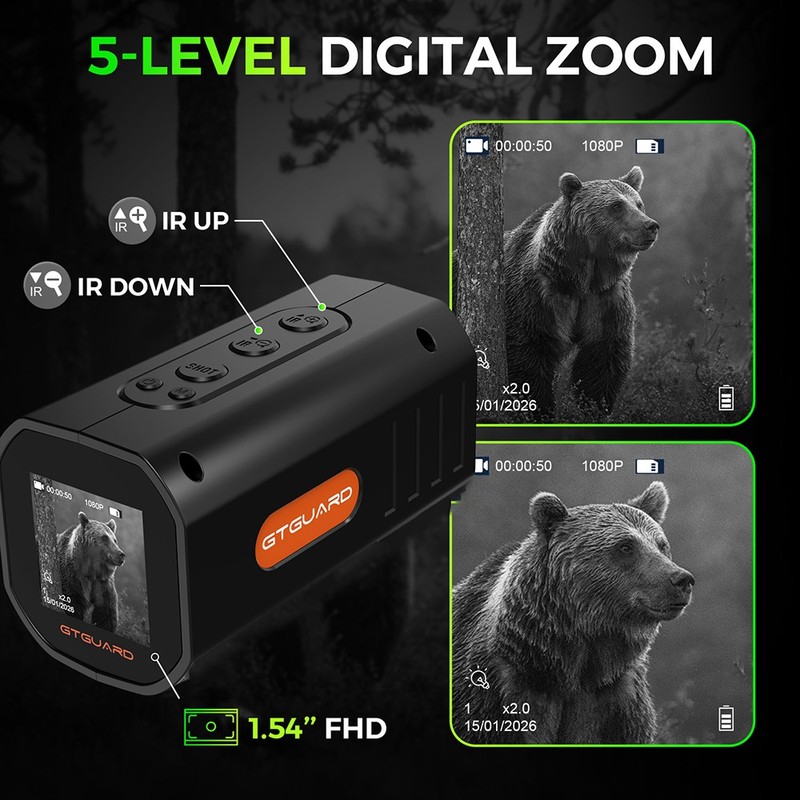 N3 Portable Night Vision Monocular 5X Zoom Hunting Outdoor Adventures For Kids gallery