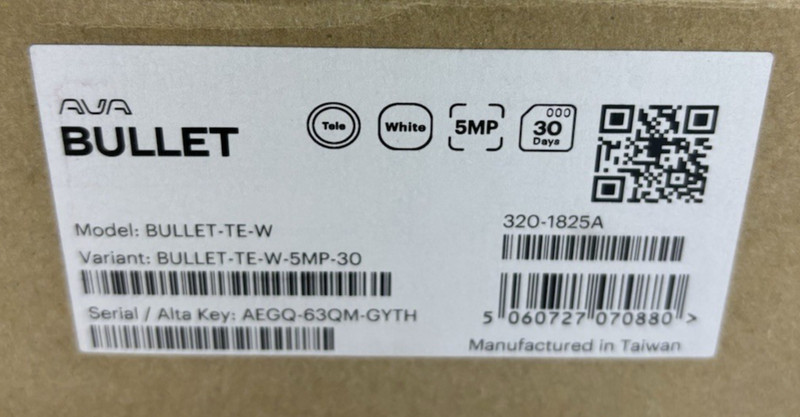 Avigilon Alta BULLET-TE-W-5MP-30 5MP AI Indoor Outdoor IP Bullet Camera gallery