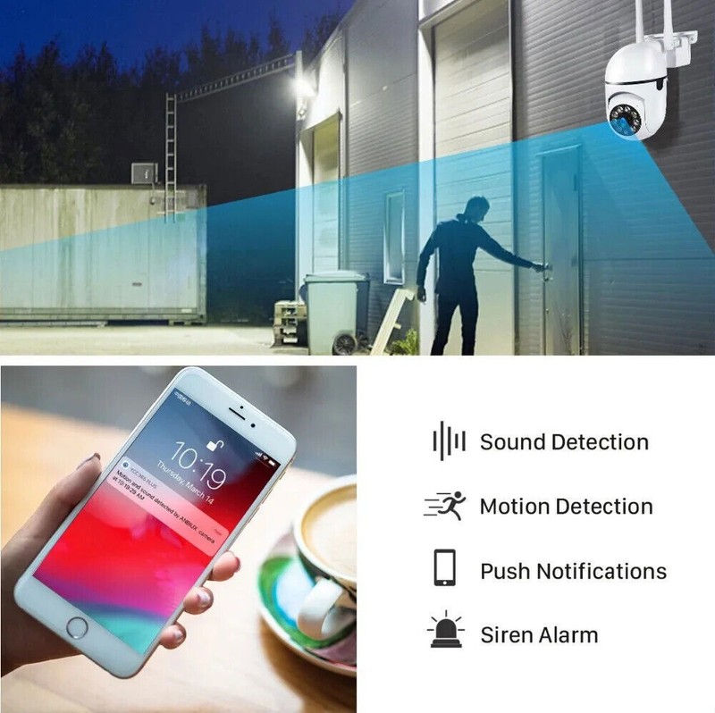 Wireless Security Camera System Outdoor Home 5G Wifi Night Vision Cam HD 1080P gallery