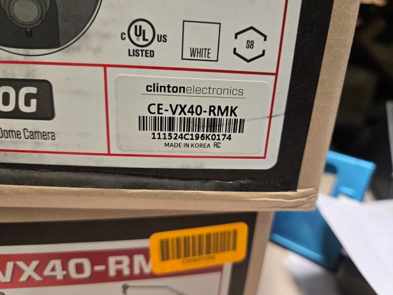 NOB Clinton Electronics CE-VX40-RMK Vandal X D/N Recess Mount Dome Camera gallery