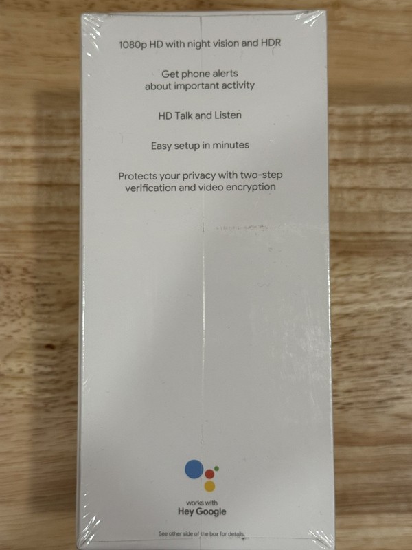 Google Nest Cam Indoor Wired (2nd Gen) - Snow - Brand New Factory Sealed gallery