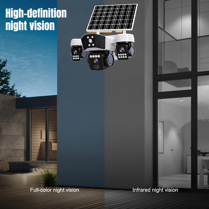 Solar Security WIFI Camera Outdoor Motion Tracking Night Vision Surveillance LOT gallery