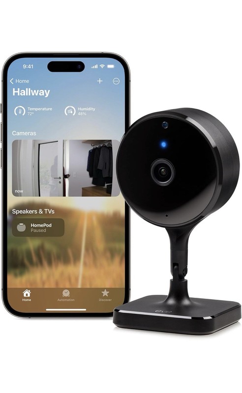 Eve Cam (Apple Home) – Smart Indoor Camera, 1080p Resolution, Wi-Fi, 100%