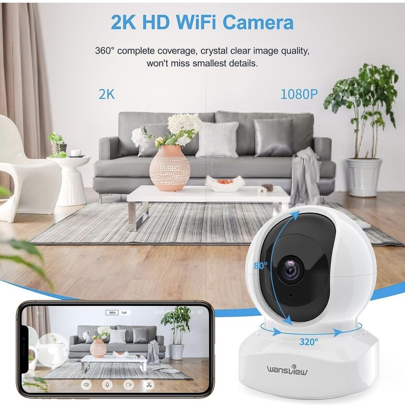 Wansview Q5-W Wireless Indoor Dome Security Camera gallery