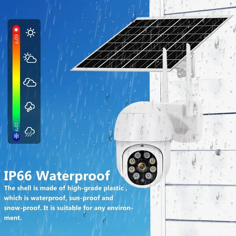 Wifi Solar IP PTZ Camera Outdoor 5MP CCTV Surveillance Security Camera Wireless gallery