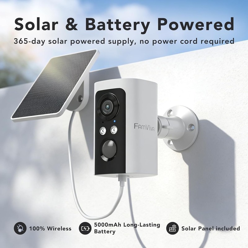 Wireless Outdoor Security Camera System with AI Detection and Color Night Vision gallery