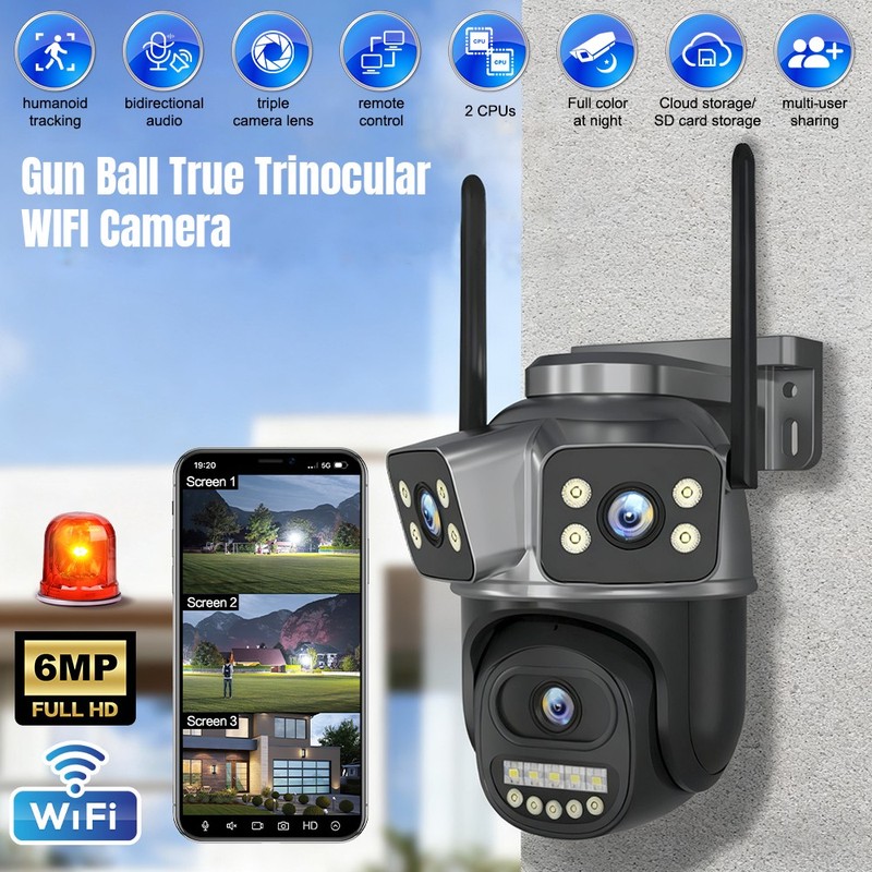 Camaras De Seguridad Para Exterior WIFI Inalambrica Con Vision Nocturna Video US gallery