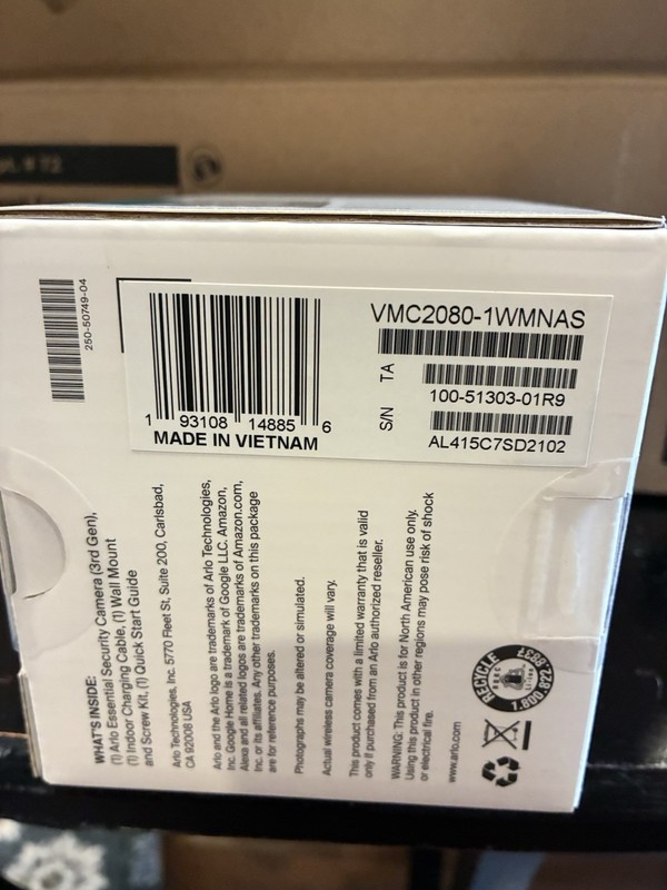 4 Arlo Essential Sec. Camera 3rd Gen2025 ReleaseWireless Outdoor Battery Powered gallery