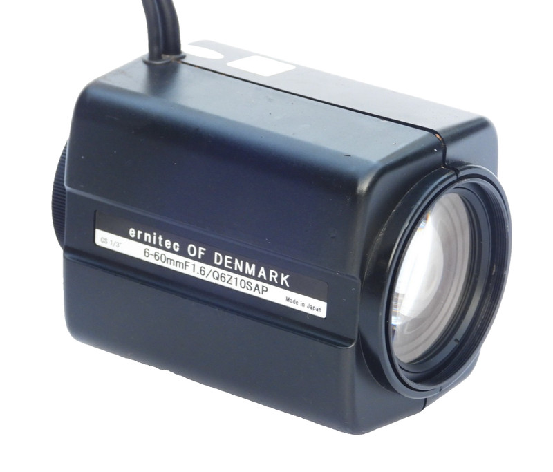 ERNITEC JAPAN Q6Z10SAP SURVEILLANCE CAMERA MOTORIZED ZOOM LENS 6-60MM F 1.6