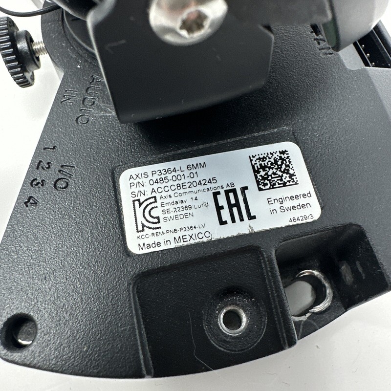 High Grade AXIS P3364-L 6MM Indoor IP Cam 1MP 720p Smoke IR Dome Security Camera gallery