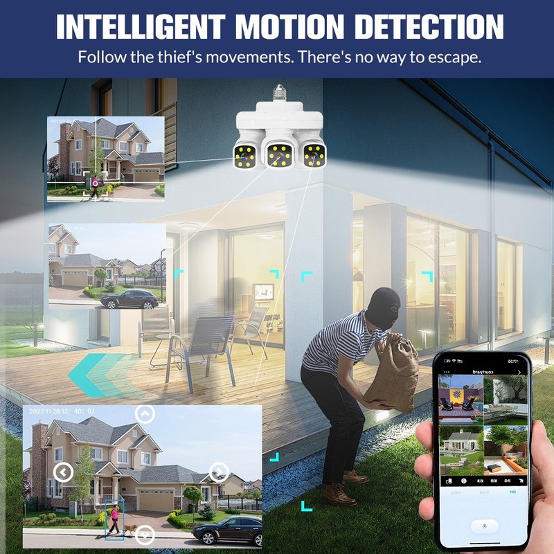 6MP WIFI Security Cameras 1080P Night Vision Video Supermarket Warehouse Factory gallery