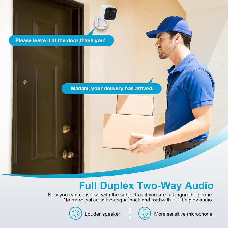 Security Cameras Wireless Outdoor, Battery Powered Wifi Camera for Home Security gallery