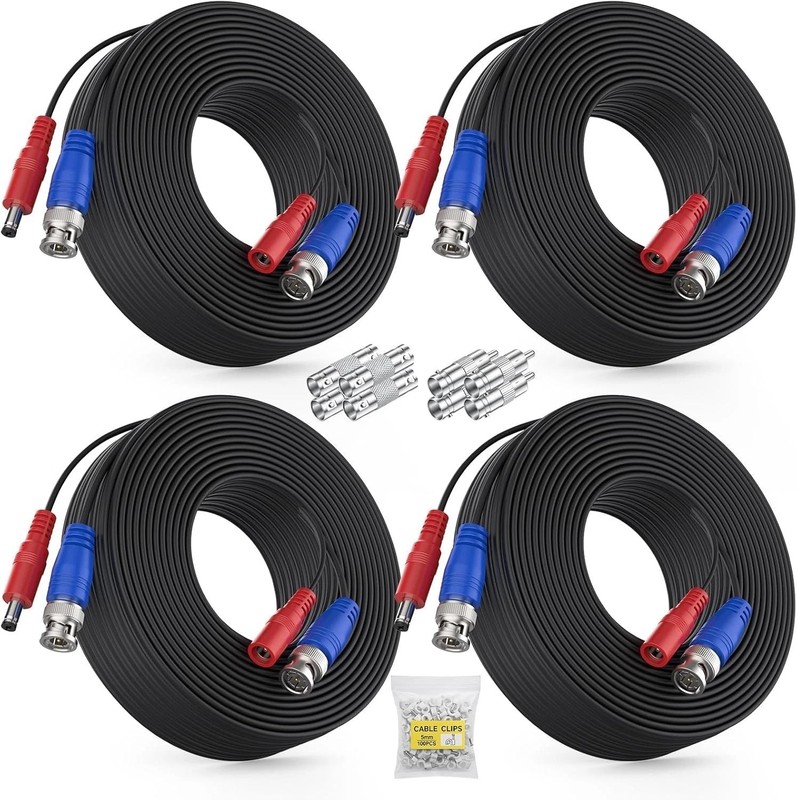 Weatherproof 30M CCTV BNC Extension Cables for Surveillance System gallery