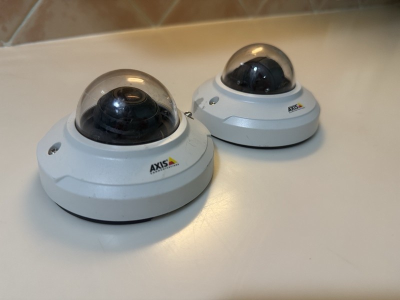 Lot of 2 Axis M3045-V Series Indoor Mini Dome Network Cameras No Cable Used gallery