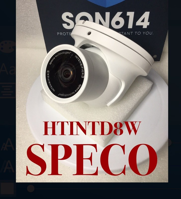 SPECO HTINTD8W Intensifier3 Security Color Camera 650TVL 2.8-12mm (7421) TESTED!