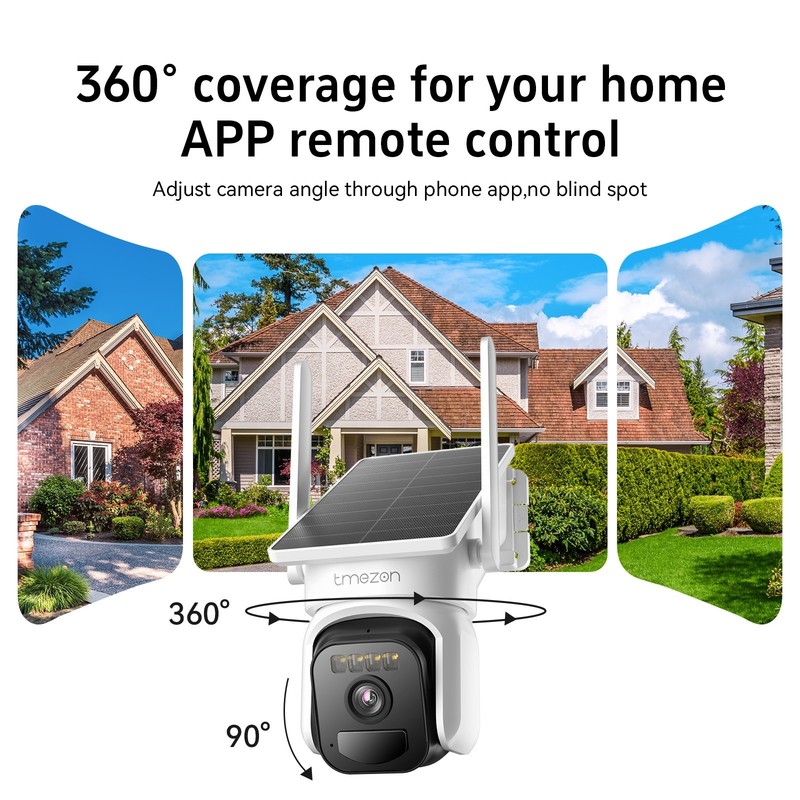 4MP Solar Wireless Outdoor CCTV Security Camera System WIFI NVR Monitor 500G HDD gallery